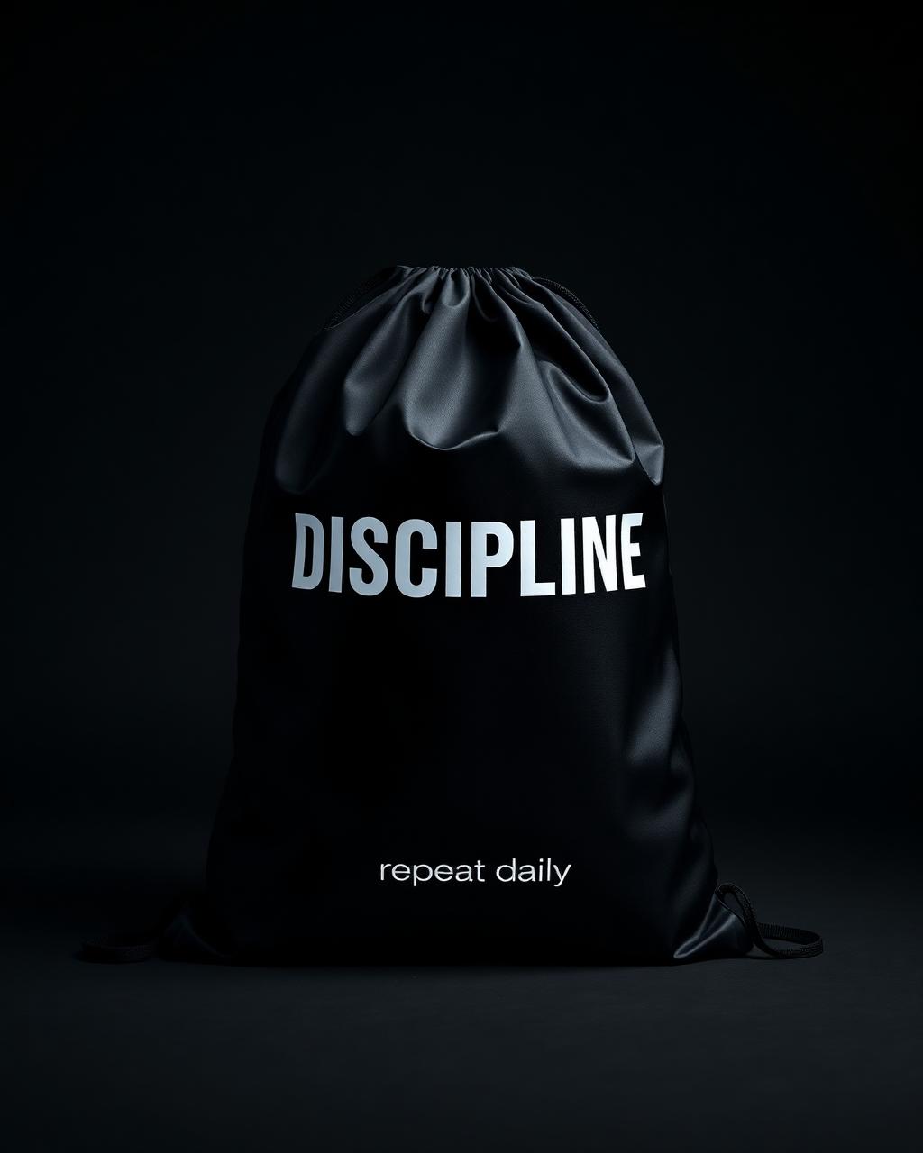 Discipline Drawstring Bag