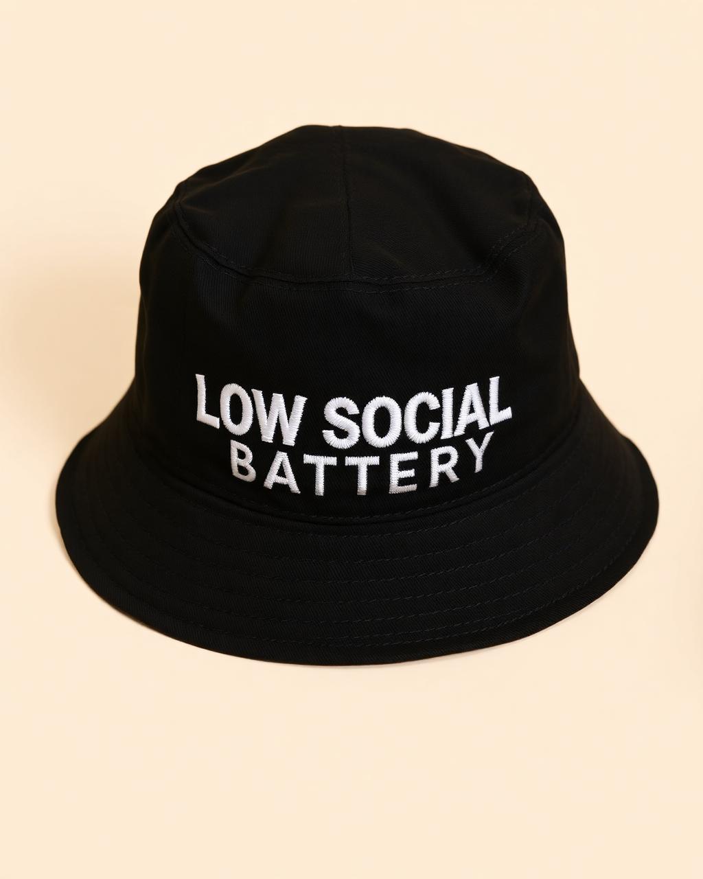 Low Social Battery Bucket Hat